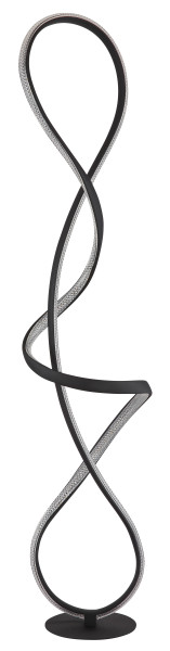 Stehleuchte SWIRL in schwarz aus Metall
