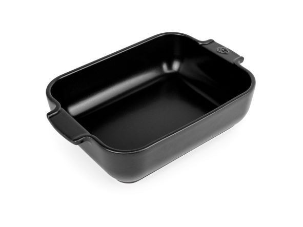 Auflaufform APPOLIA in schwarz aus Steinzeug