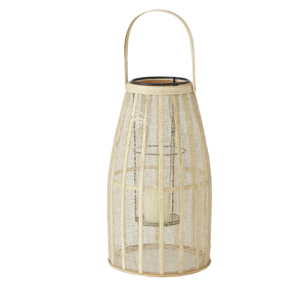 Windlicht NAMUR in natur aus Rattan