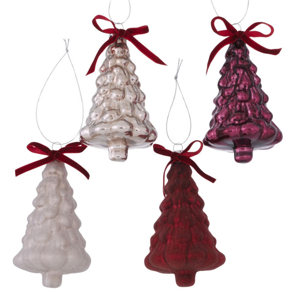 Christbaumschmuck Hänger MIRONA in mehrfarbig aus Materialmix