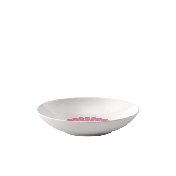 Pastaschale Fleur cassis in weiß aus Bone China