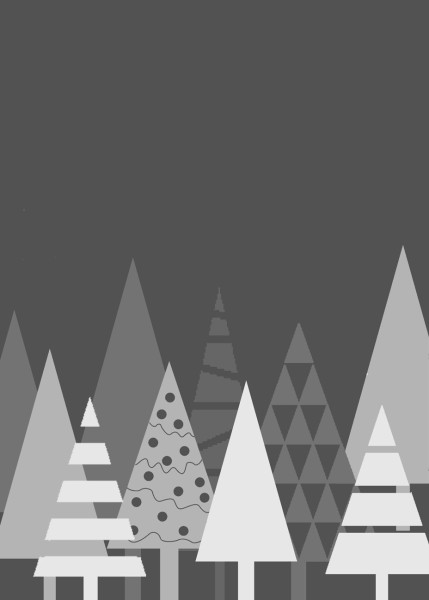 Geschirrtuch XMAS Tannenbäume