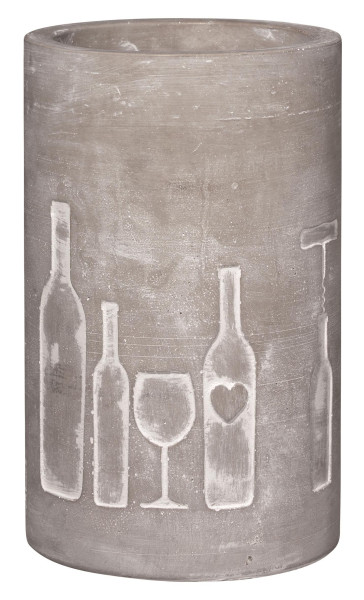 Flaschenkühler in grau aus Beton