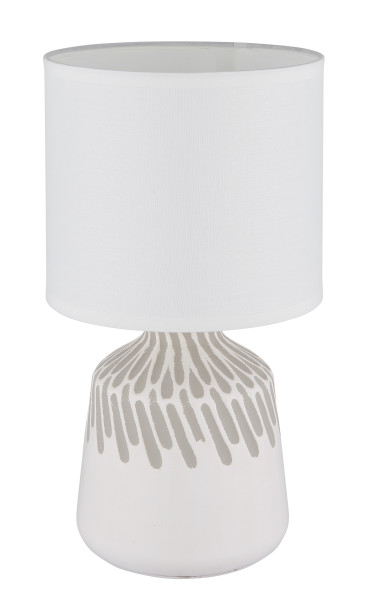 Tischleuchte RELA in weiß aus Keramik