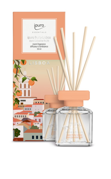 Raumduft ipuro FRUITY LISBOA in orange aus Glas