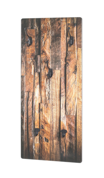 Wandgarderobe natur-schwarz