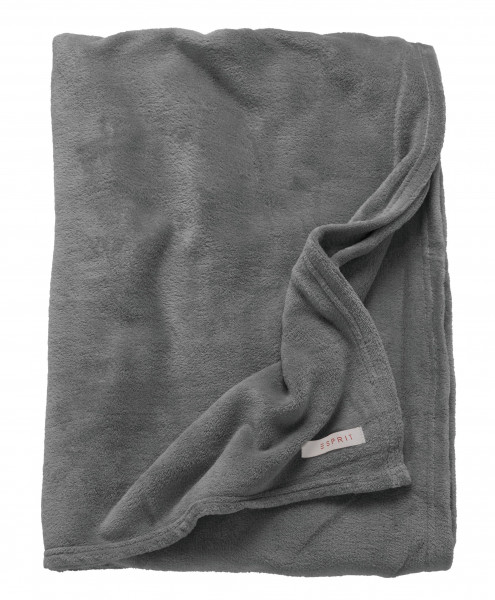Plaid ESPRIT E-MELLOWS in grau aus Polyester