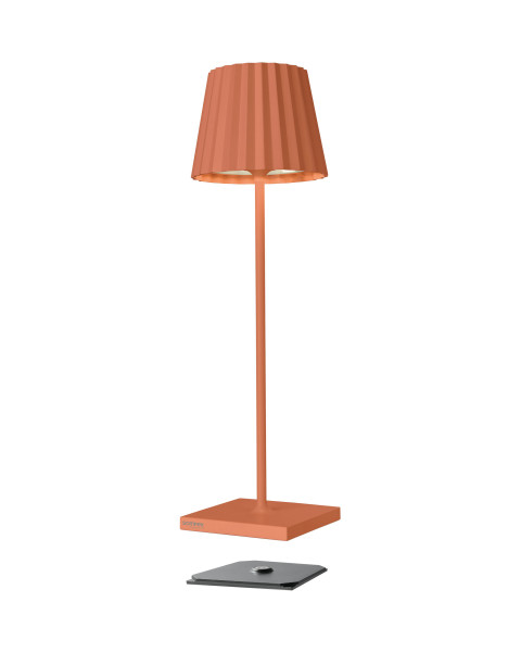 Tischleuchte TROLL RC in orange aus Aluminium
