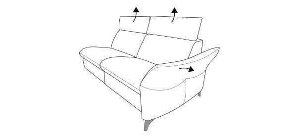 Polsterecke himolla MAINSTADT in sand aus Stoff