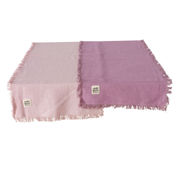 Tischläufer LENEA in rose aus Baumwolle