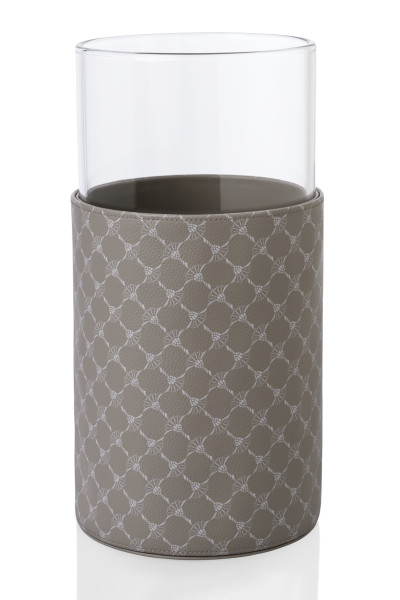 Vase M JOOP! CORNFLOWER in grau/weiß aus Kunstleder