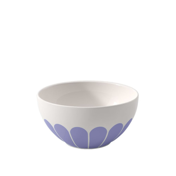 Müslischüssel FLEUR bleu in weiß aus Bone China