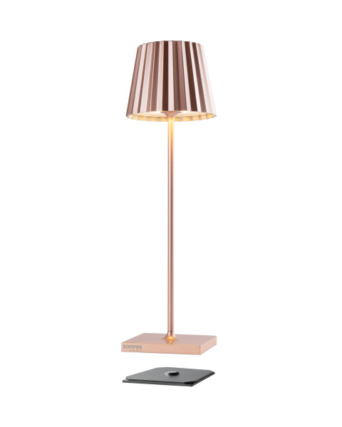 Tischleuchte TROLL RC in rose aus Aluminium