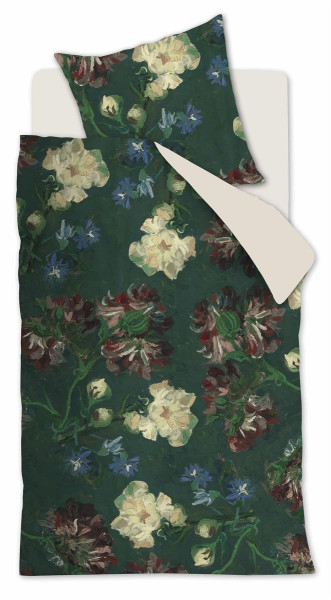Bettwäsche PEONIES Satin aus Baumwolle