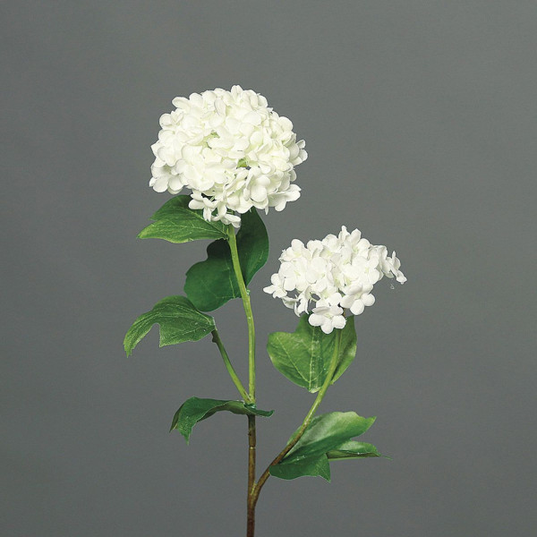 Kunstblume SCHNEEBALL in creme aus Kunststoff