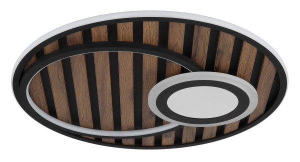 Deckenleuchte WOODY in schwarz aus Metall