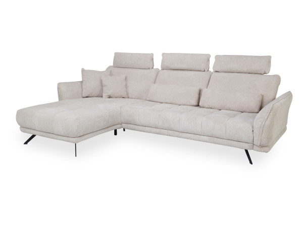 Polsterecke SYSTEMPOLSTER MAXINE in beige aus Stoff