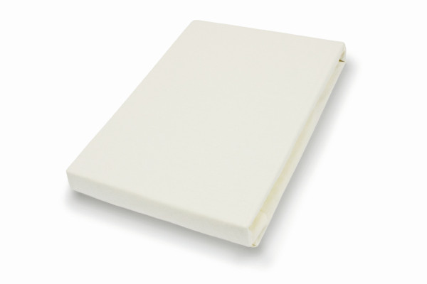 Spannbettlaken Jersey ecru in ecru aus Jersey