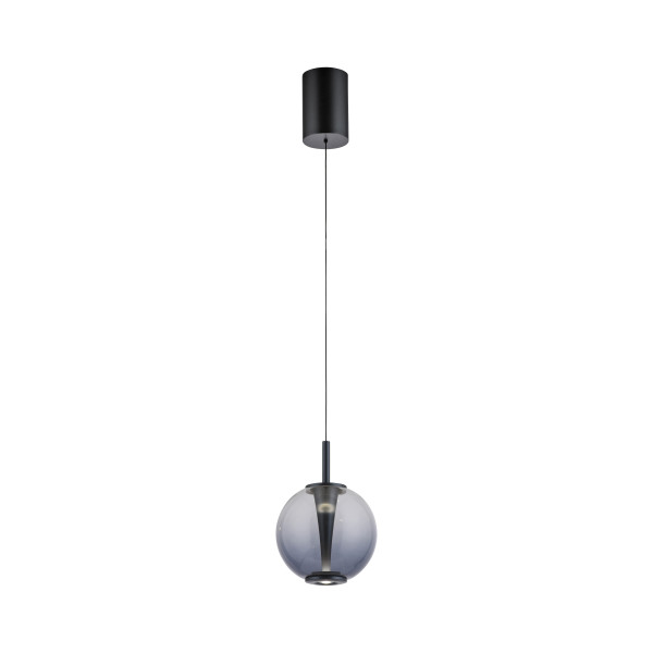 Pendelleuchte PURE infinity in grau aus Glas