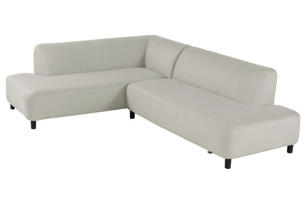 Ecklounge MONACO in grau aus Stoff