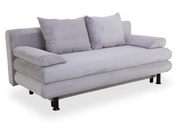 Schlafsofa HARPER SAKAI in silver aus Stoff