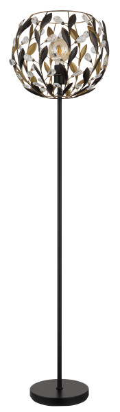 Stehleuchte MIKA in schwarz aus Metall