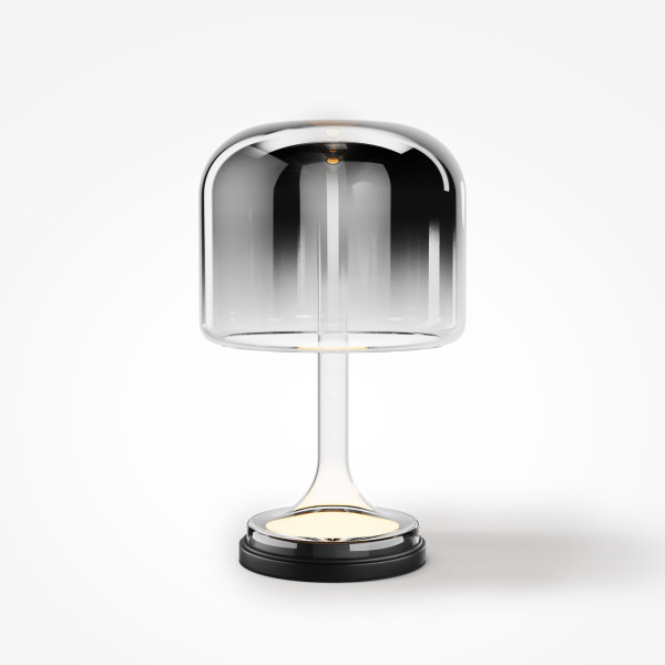 Tischleuchte SPIRITO in schwarz aus Materialmix