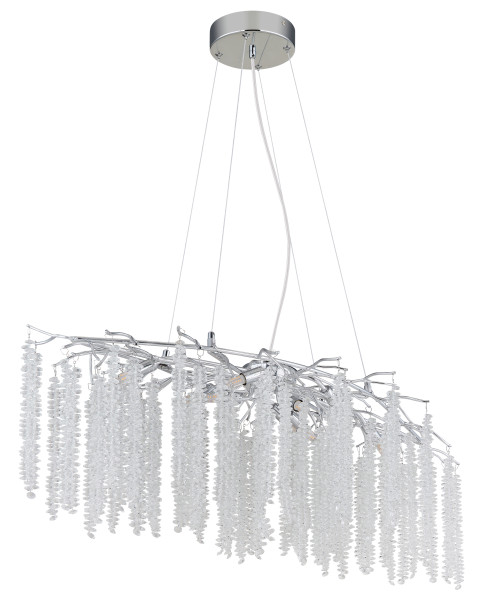 Kronleuchter LAVERNE in verchromt aus Metall