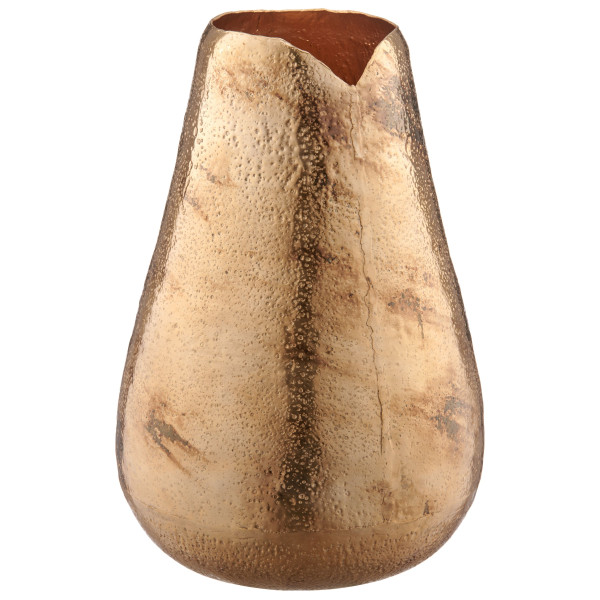 Vase ORGANIC in champagner aus Metall