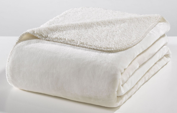 Wohndecke Schaffell champagner