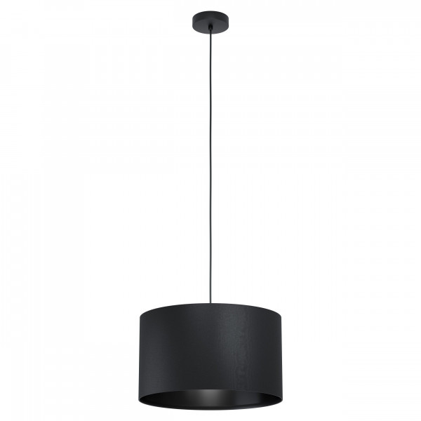 Hängeleuchte MASERLO 1 in schwarz aus Metall