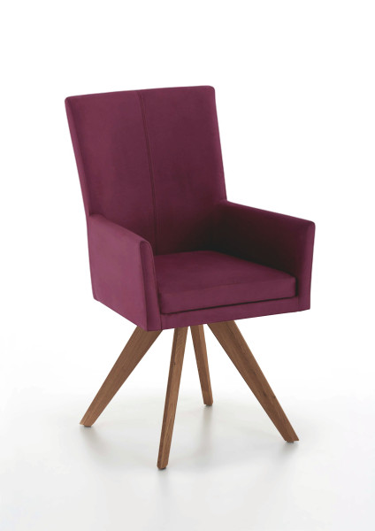 Polsterstuhl COLORADO in  Nirvana rot