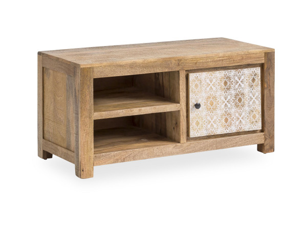 Garderobenbank ANIMATE in mango aus Holz