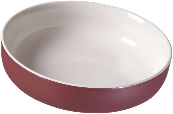Schale JASPER in Berry aus Steinzeug