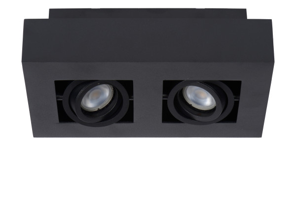 Deckenleuchte XIRAX in schwarz aus Aluminium