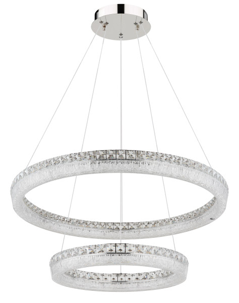 Hängeleuchte LAUREL in verchromt aus Metall