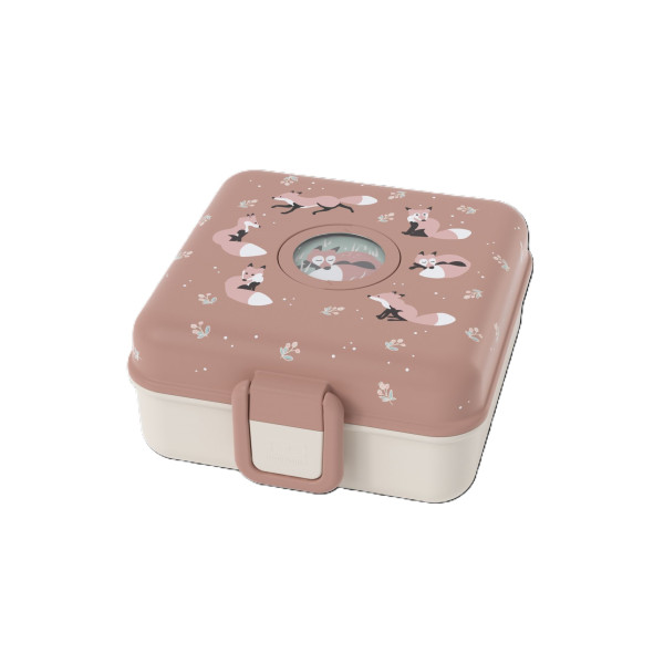 Lunchbox FOX in grün aus Kunststoff