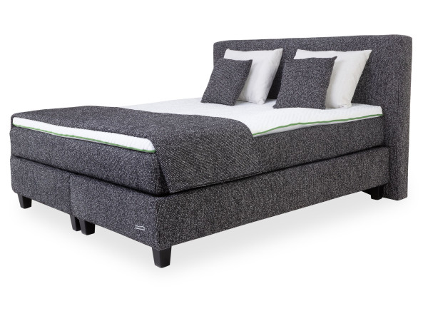 Boxspringbett DUNLOPILLO SUPERIOR in 5020 schwarz aus Stoff