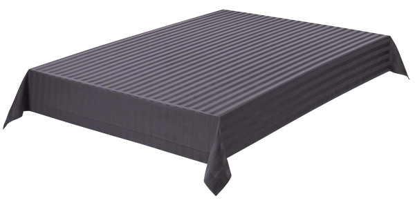 Tischdecke SABRINA in anthrazit aus Baumwolle