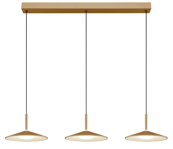 Hängeleuchte LAMPONE in beige aus Metall