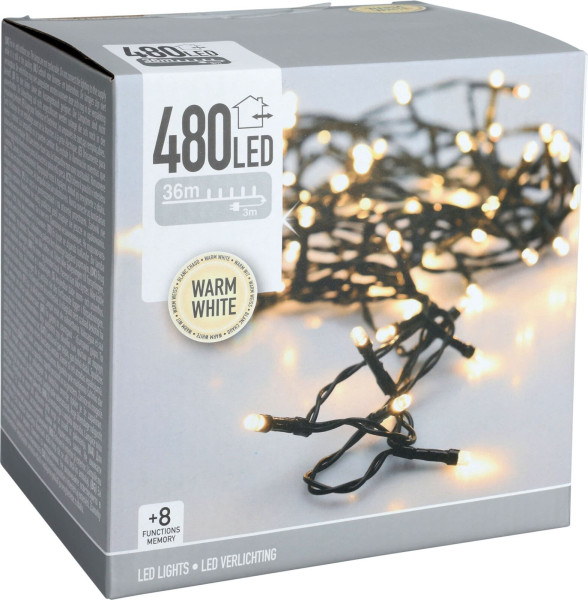 Lichterkette GREEN LED in grün aus Kunststoff