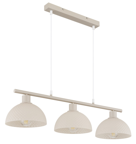 Hängeleuchte SELMA in sand aus Metall