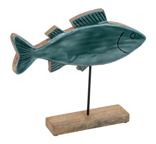 Aufsteller FISCH auf Holzfuß