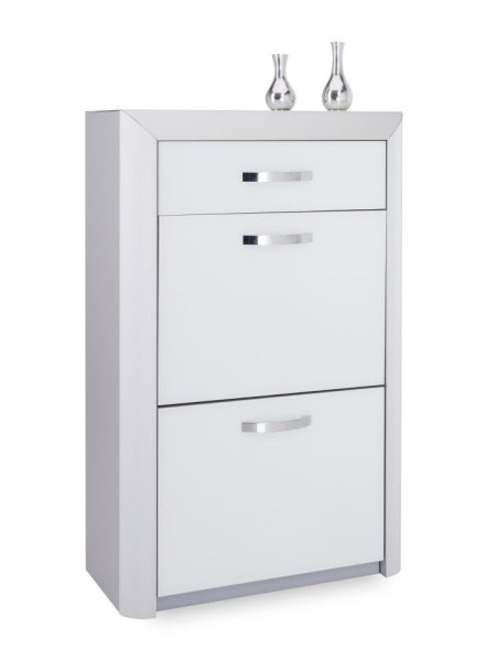 Schuhschrank MONDO ENTRY in Alufarbig