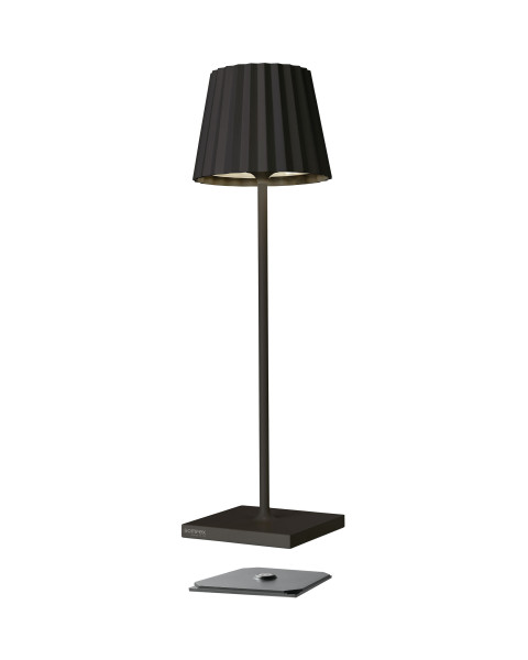 Tischleuchte TROLL RC in schwarz aus Aluminium