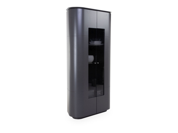 Vitrine DSIGN ESANO in anthrazit aus Lack