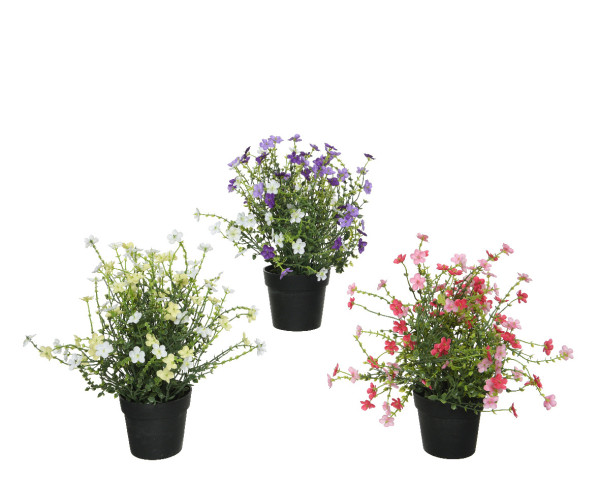 Kunstblume im Topf in mehrfarbig aus Polyester