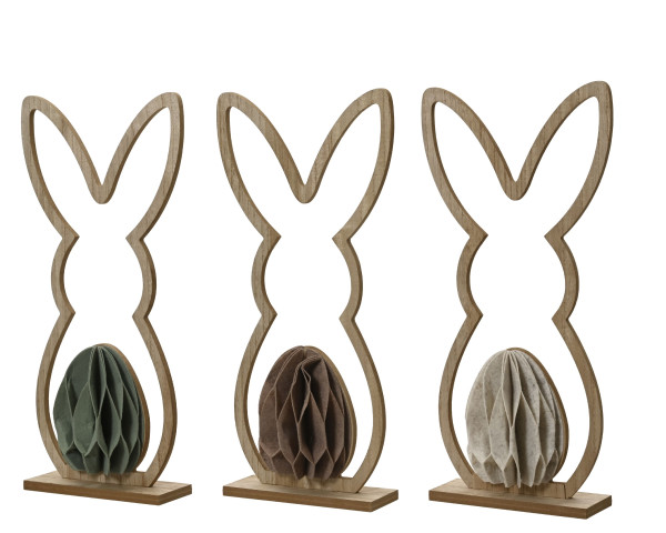 Hase in mehrfarbig aus Filz