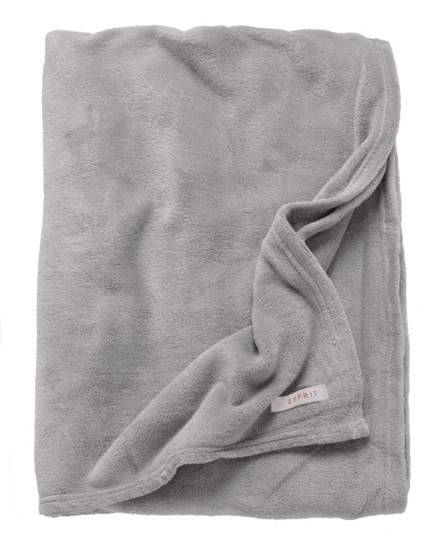 Plaid ESPRIT E-MELLOWS in grau aus Polyester