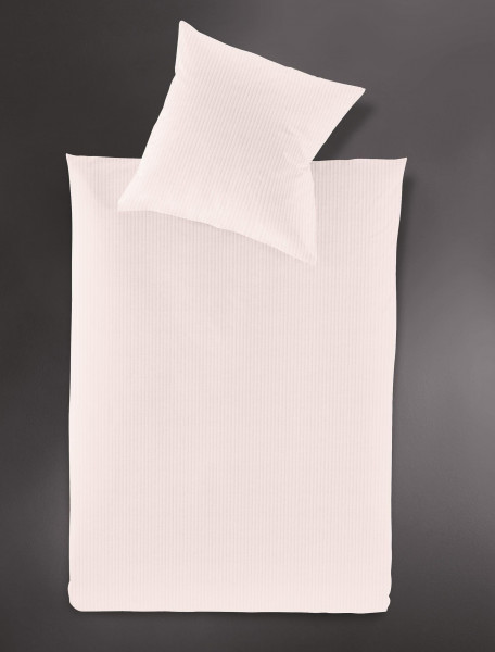 Bettwäsche LUMEN Jersey in rosa aus Baumwolle